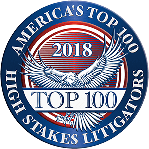 Los 100 principales litigantes de alto riesgo de 2018 | The Lidji Firm | Abogado de Lesiones Personales | Dallas Houston Texas